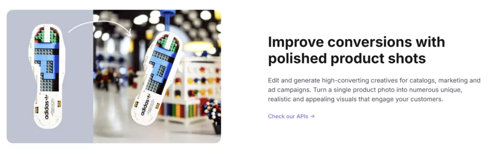 Créez des visuels sans Photoshop 3 claid ai generation visuels produits conversions