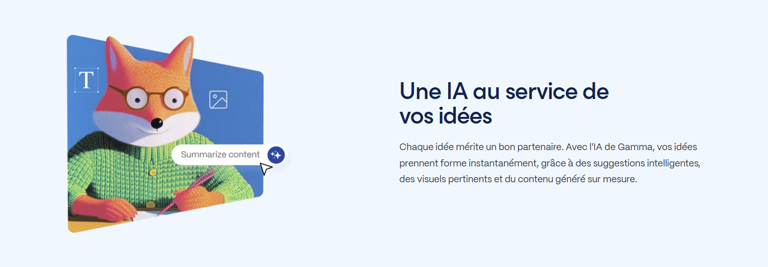Transformez vos présentations avec l'IA 3 Gamma : présentations en un clin d’œil et design sans effort.