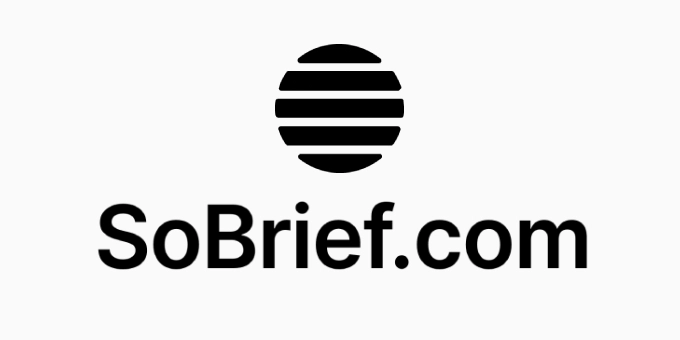 Sobrief.com 1 logo vertical arrangement