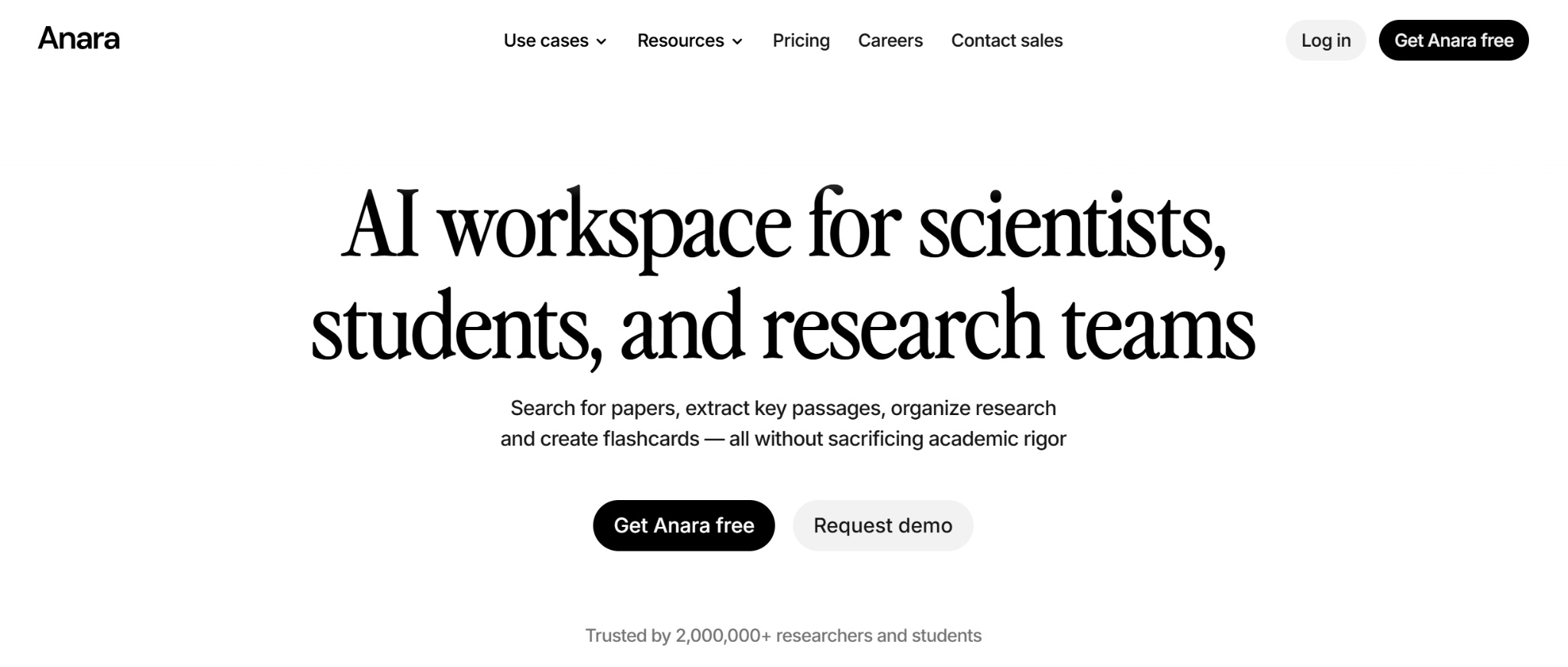 Anara workspace AI