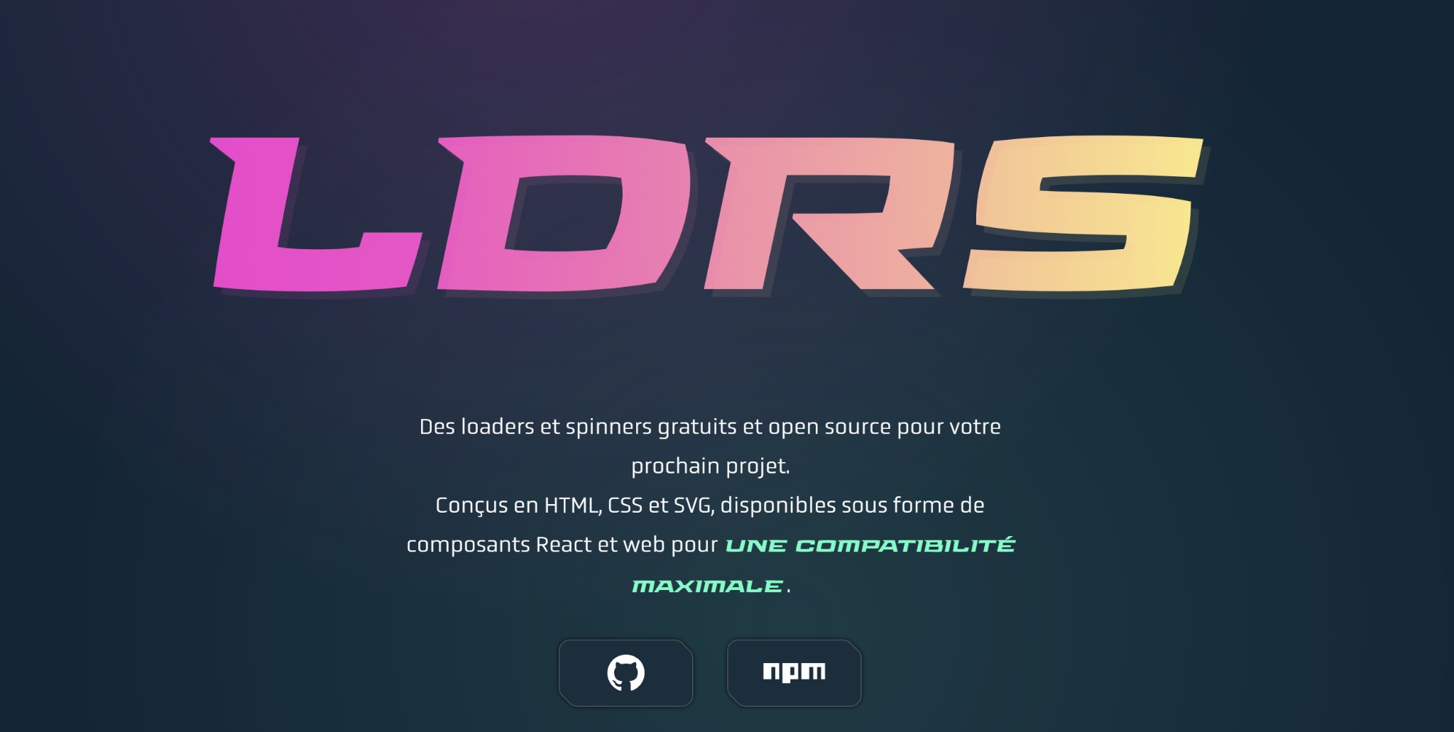 Créez vos loaders gratuitement 1 LDRS par UIBall — Loaders animés open-source